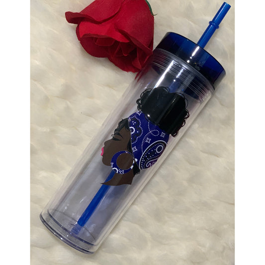 Blue bandana Tumbler