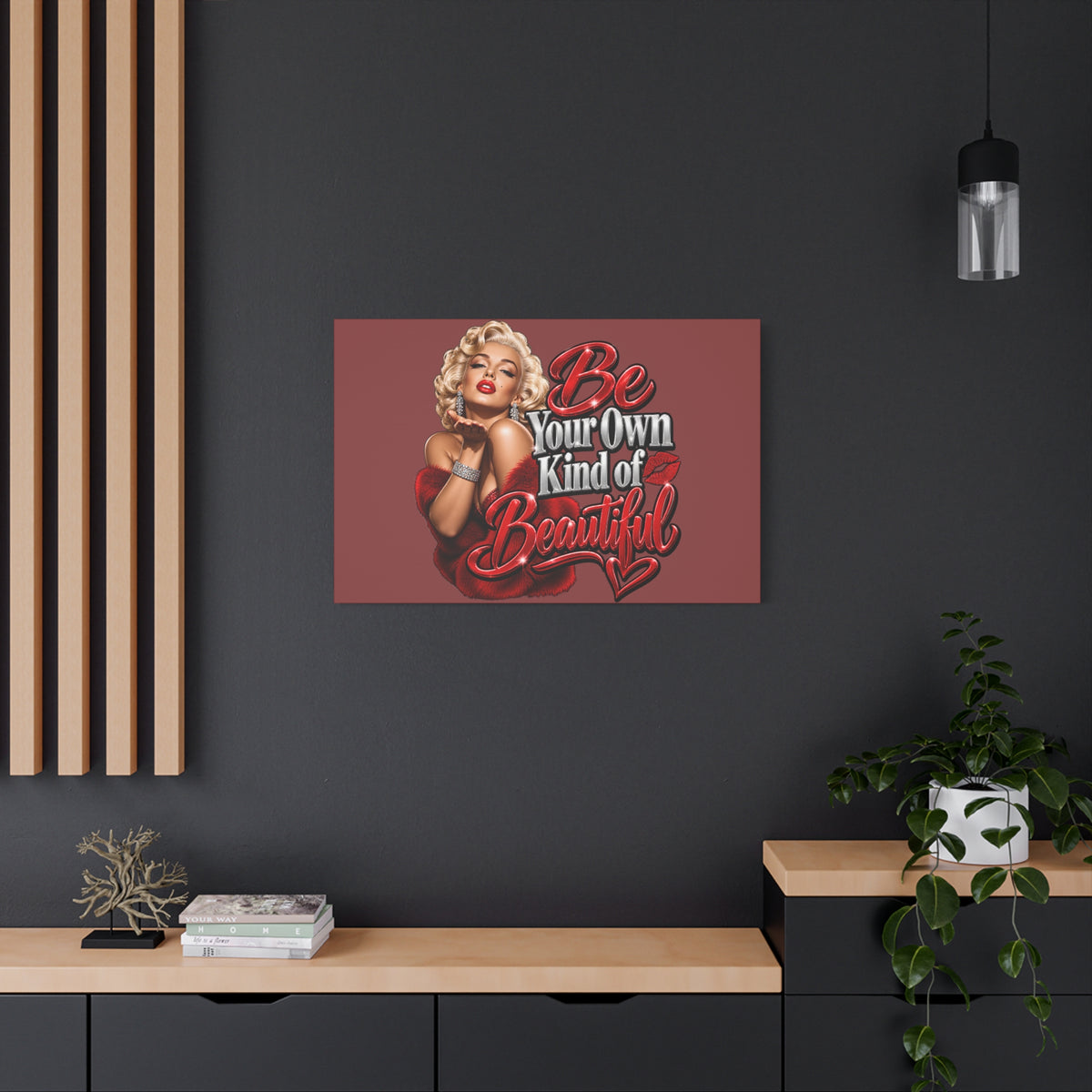Be Your Own Kind of Beautiful Marilyn Monroe Canvas Wall Art