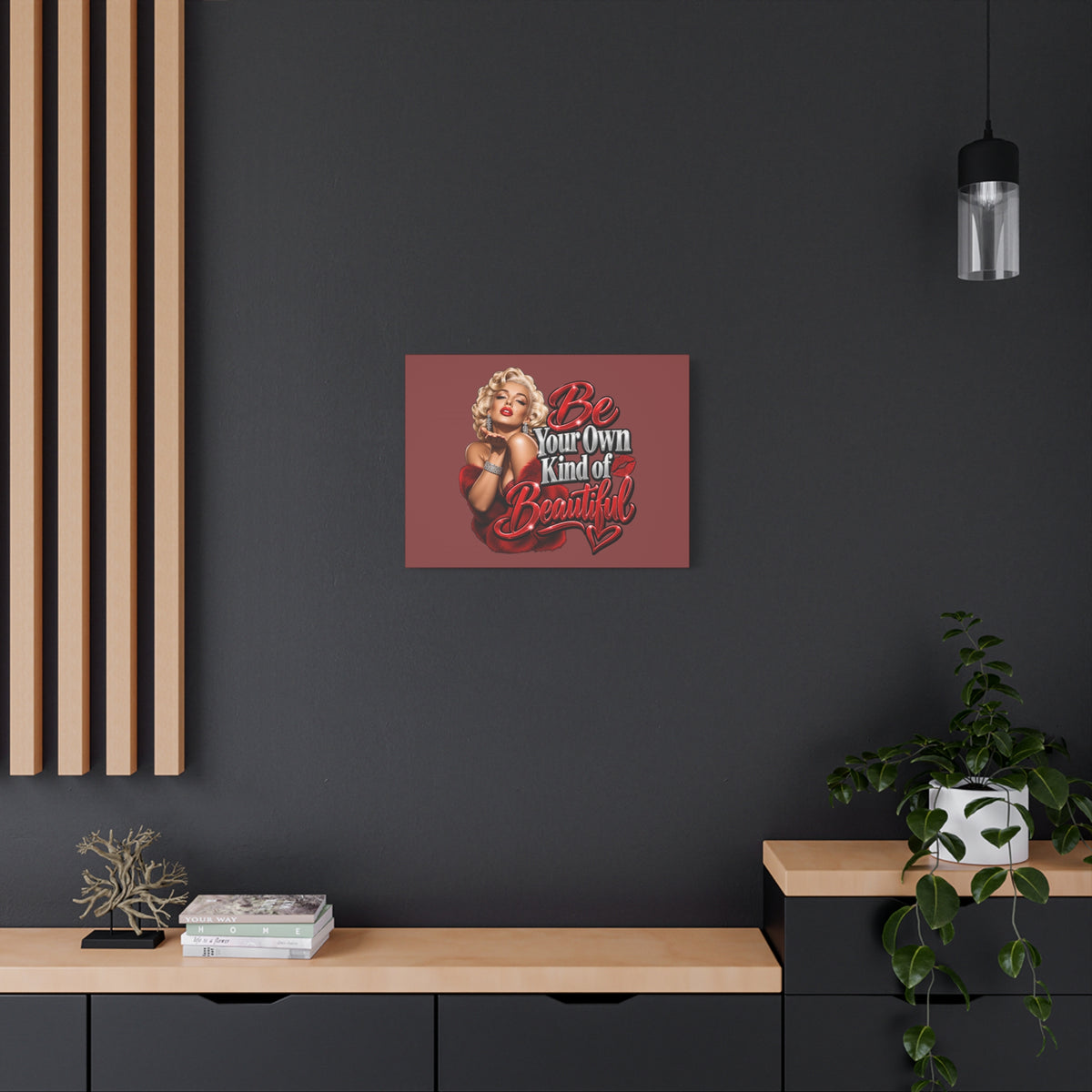 Be Your Own Kind of Beautiful Marilyn Monroe Canvas Wall Art
