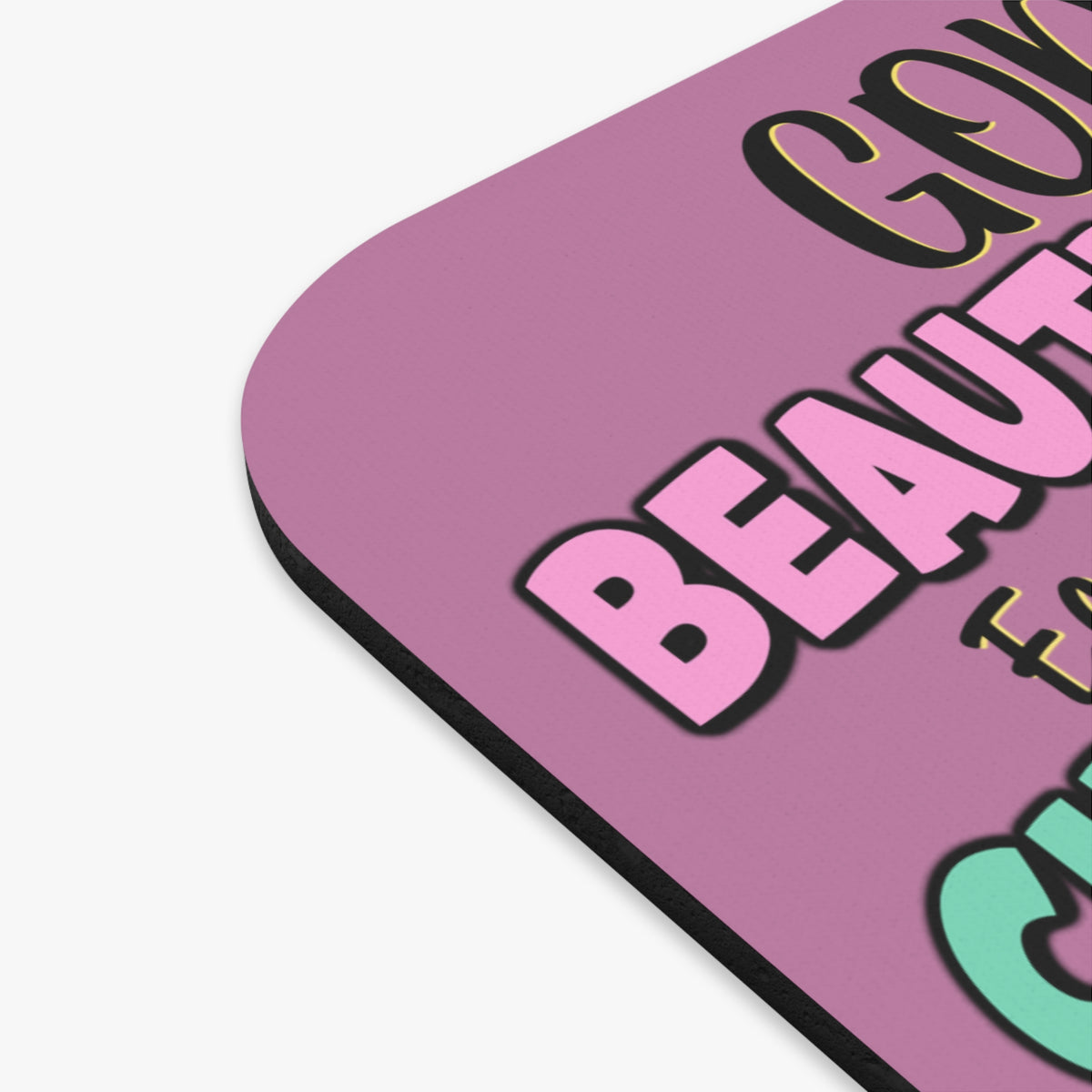 Affirmation Girl Illustration Mouse Pad | Positive Bible Verse Words