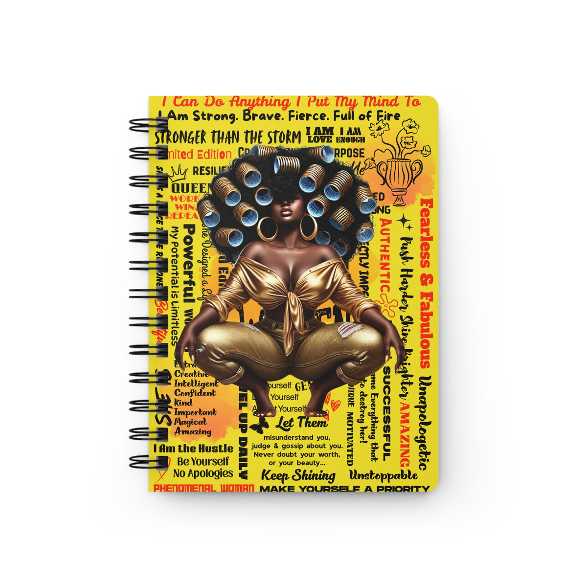 Afrocentric Empowered Woman Journal | Affirmation Art Notebook