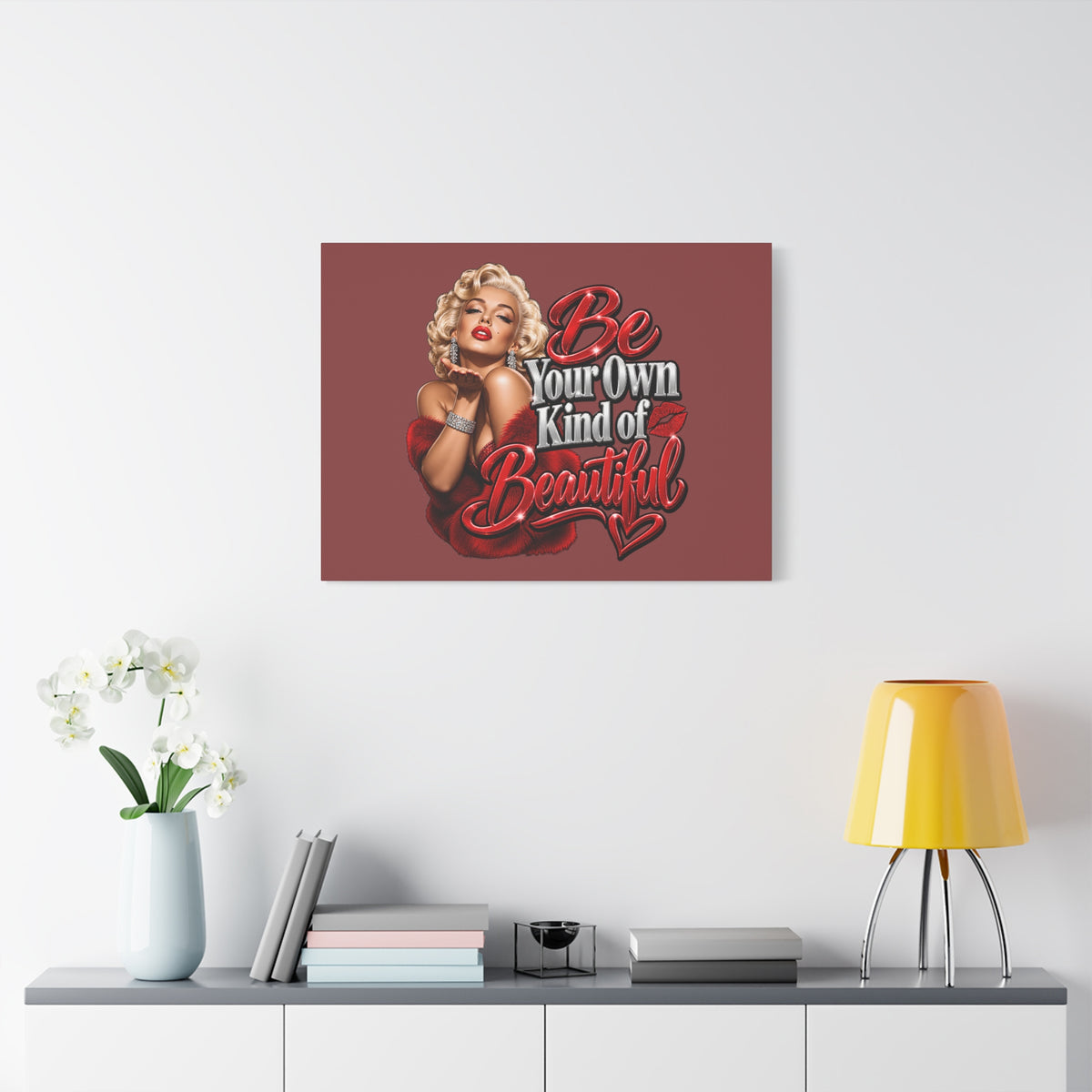 Be Your Own Kind of Beautiful Marilyn Monroe Canvas Wall Art