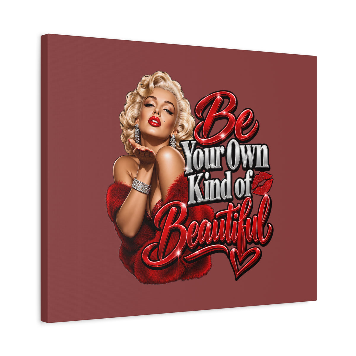 Be Your Own Kind of Beautiful Marilyn Monroe Canvas Wall Art