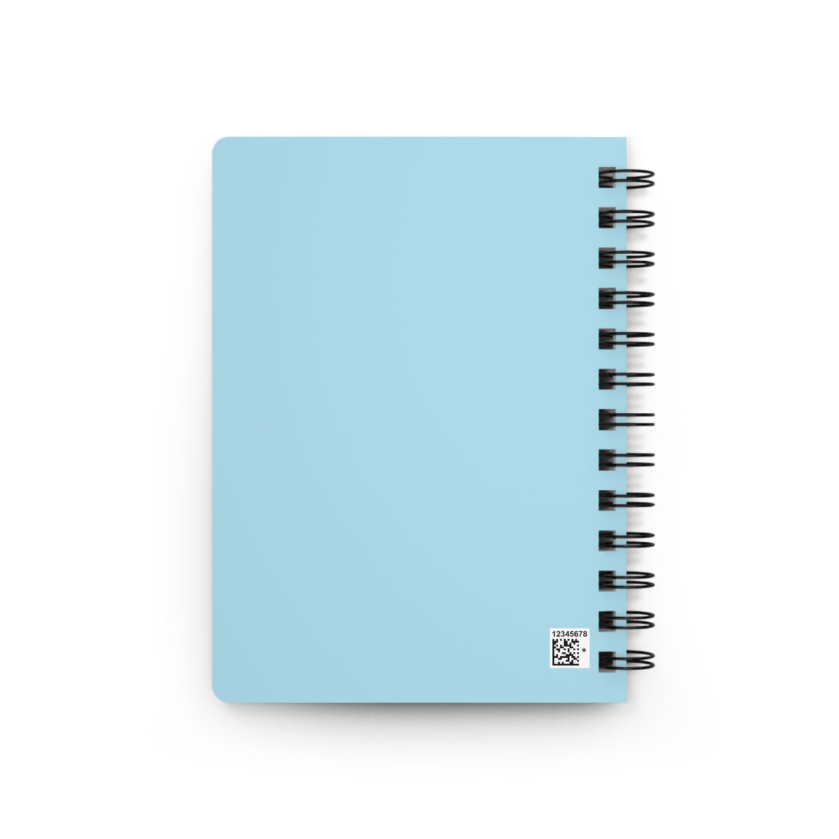 Cute Curly-Haired Fashion Girl Spiral Bound Journal