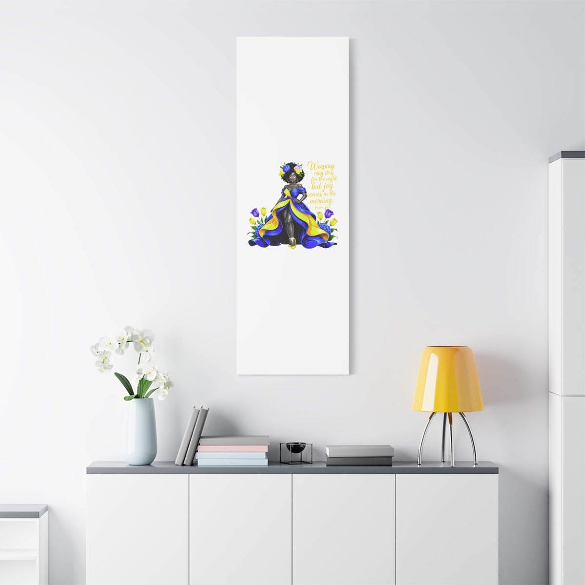 Joy Comes in the Morning Psalm 30:5 Canvas