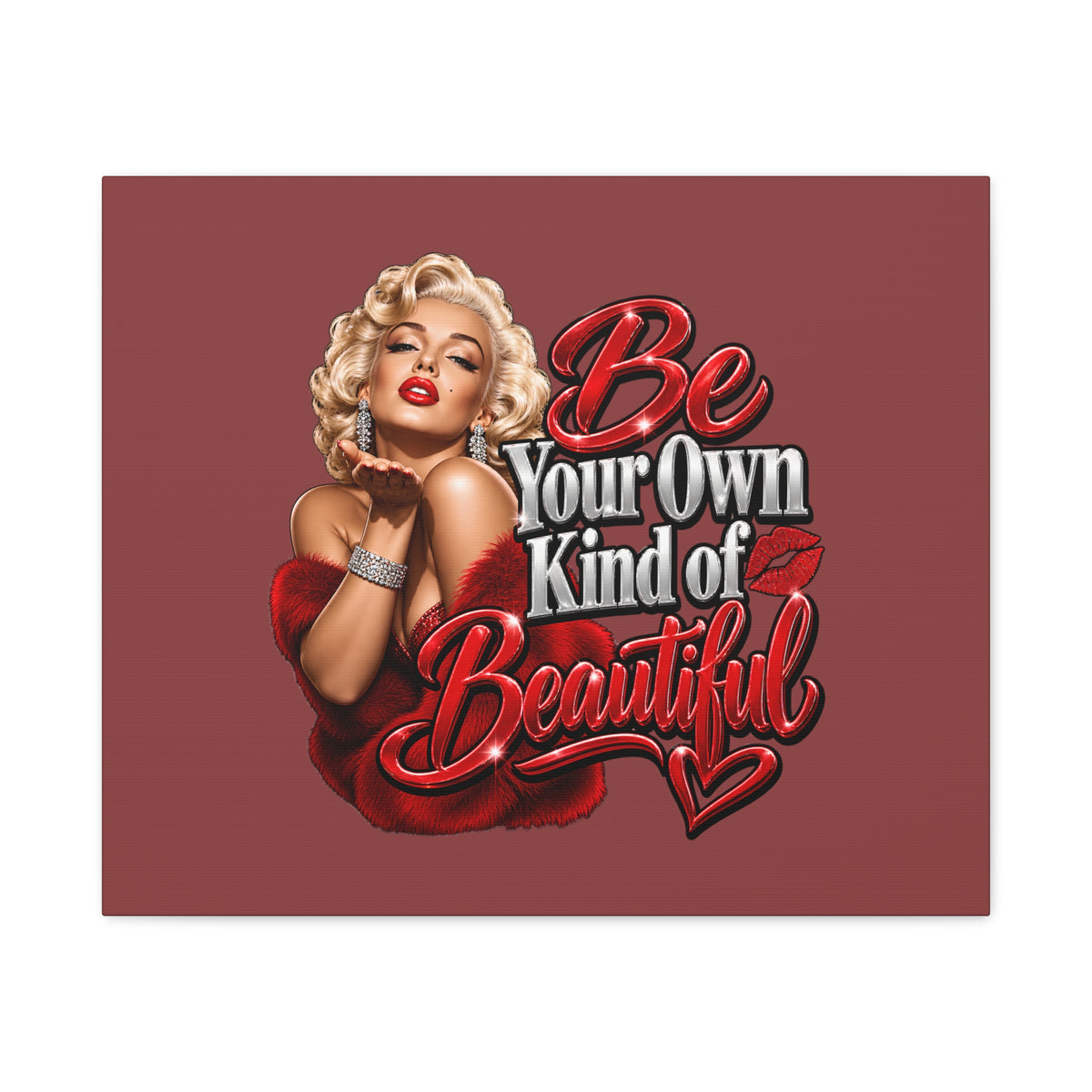 Be Your Own Kind of Beautiful Marilyn Monroe Canvas Wall Art