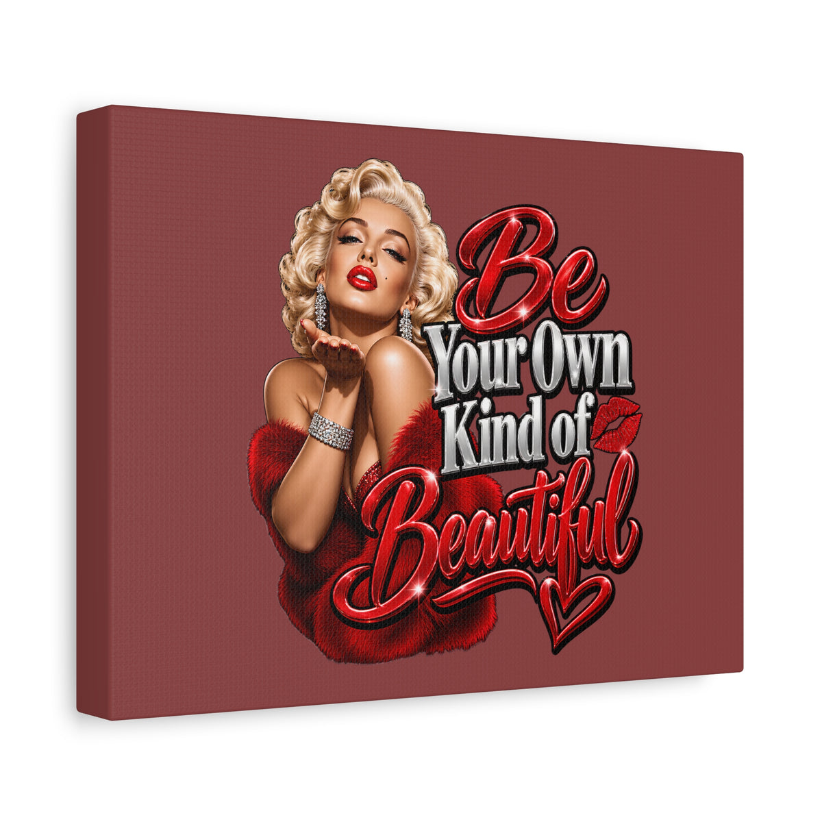 Be Your Own Kind of Beautiful Marilyn Monroe Canvas Wall Art