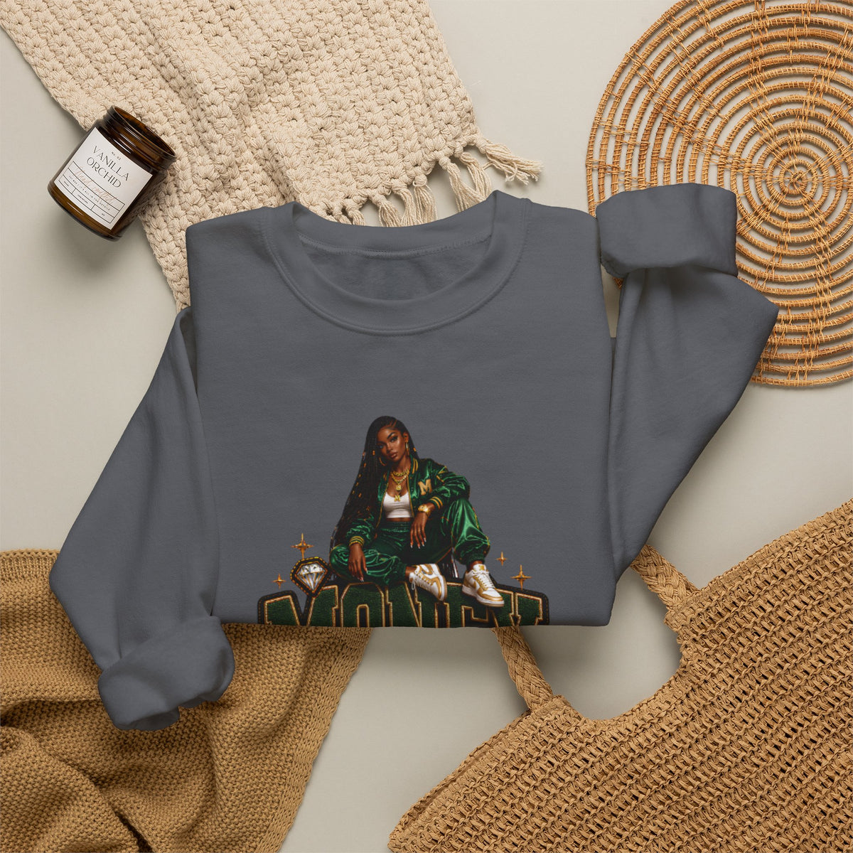 Money Made graphic Crewneck Sweatshirt | Urban Hustle streetwear