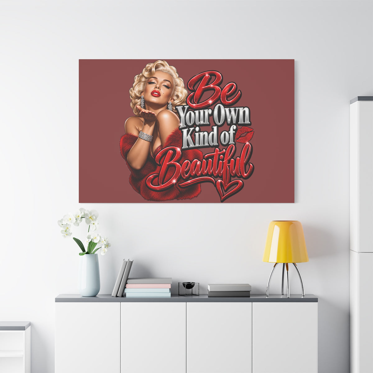 Be Your Own Kind of Beautiful Marilyn Monroe Canvas Wall Art