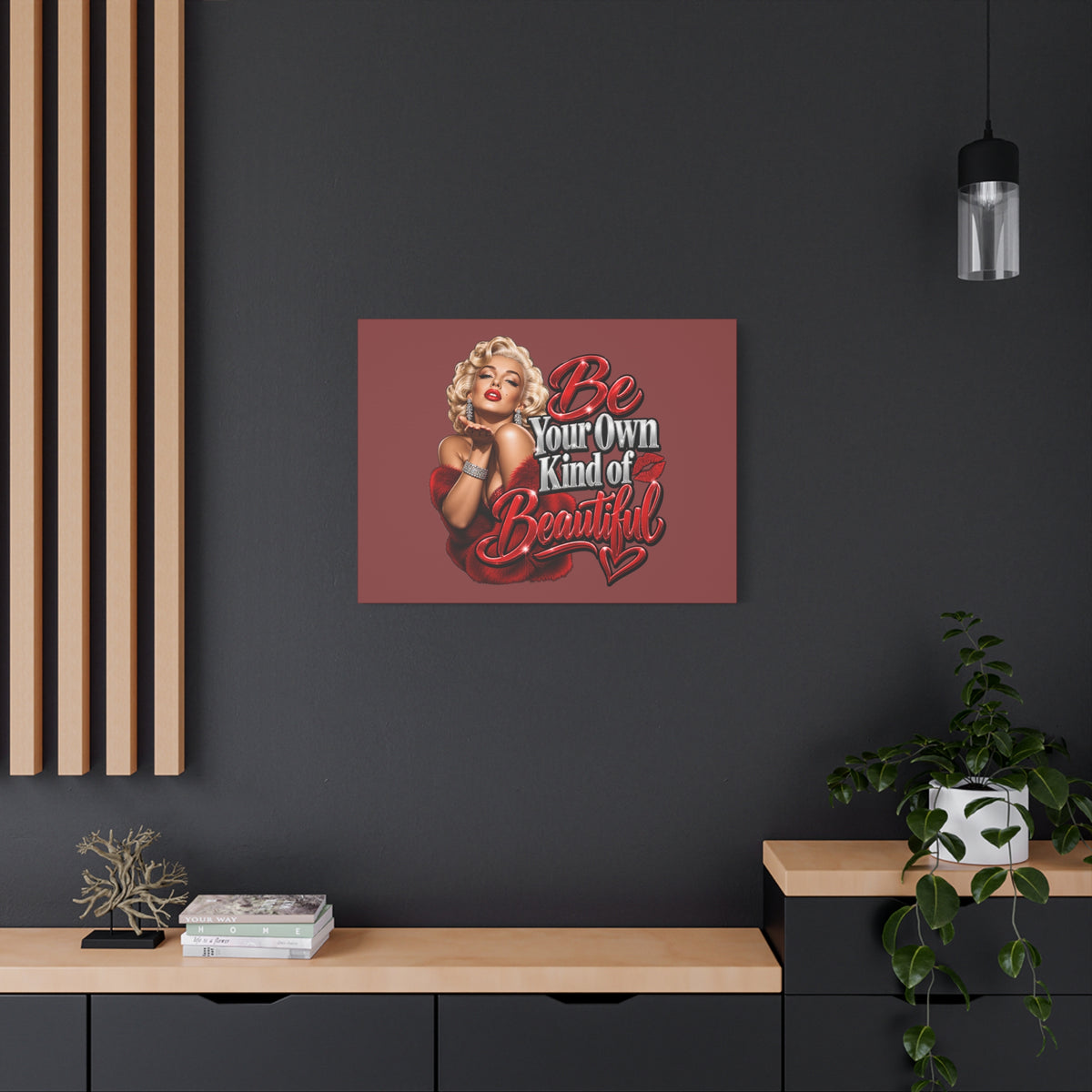 Be Your Own Kind of Beautiful Marilyn Monroe Canvas Wall Art