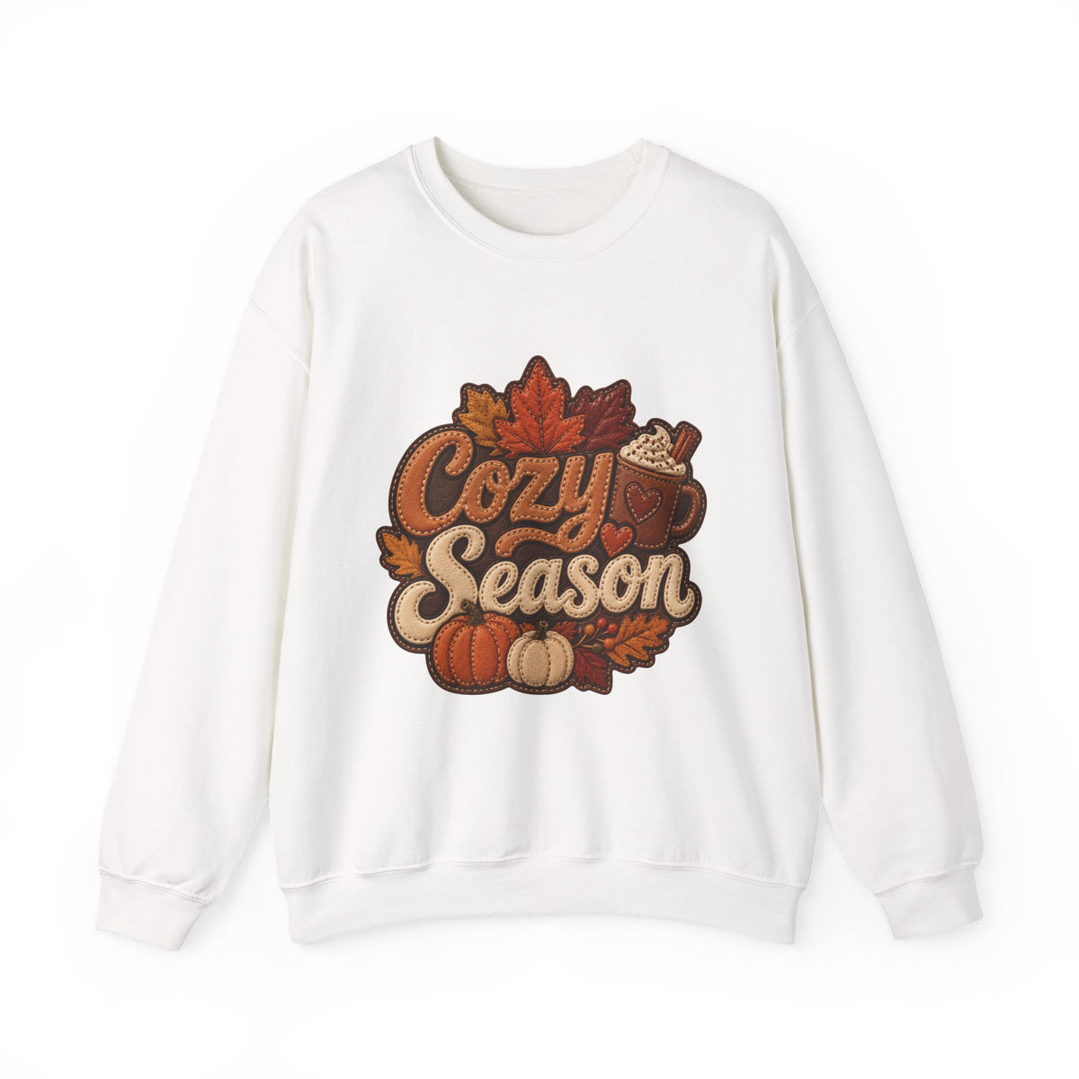 Cozy Season Autumn Thanksgiving Crewneck Sweatshirt