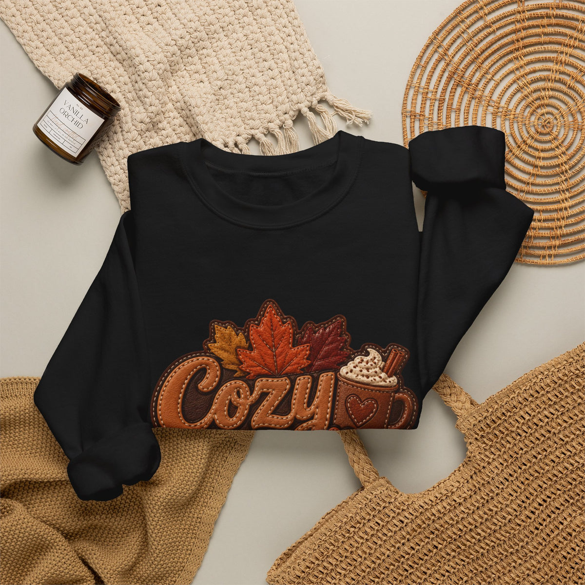 Cozy Season Autumn Thanksgiving Crewneck Sweatshirt