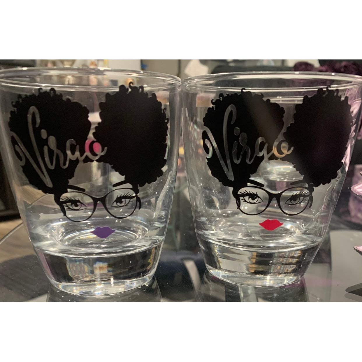 Zodiac wine glass