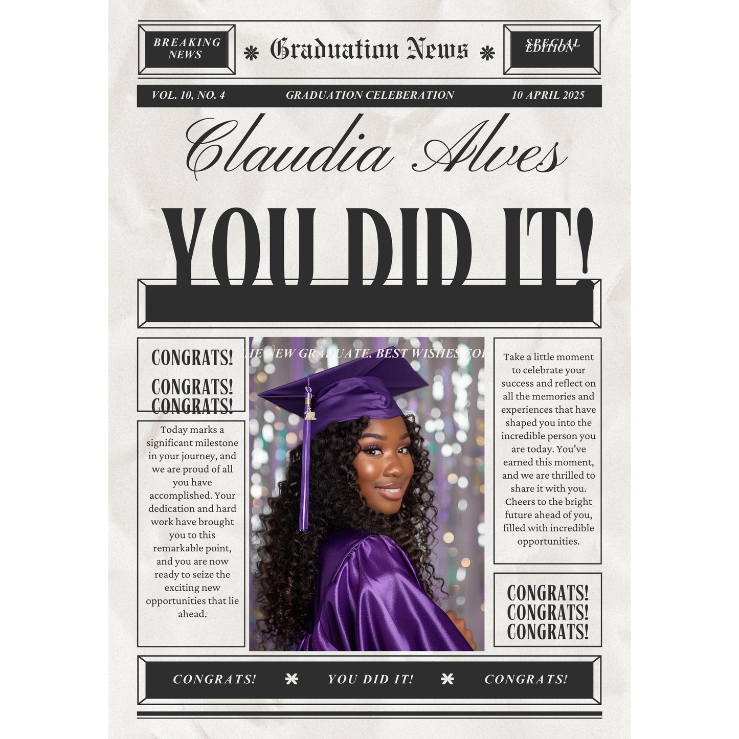 Graduation Newspaper