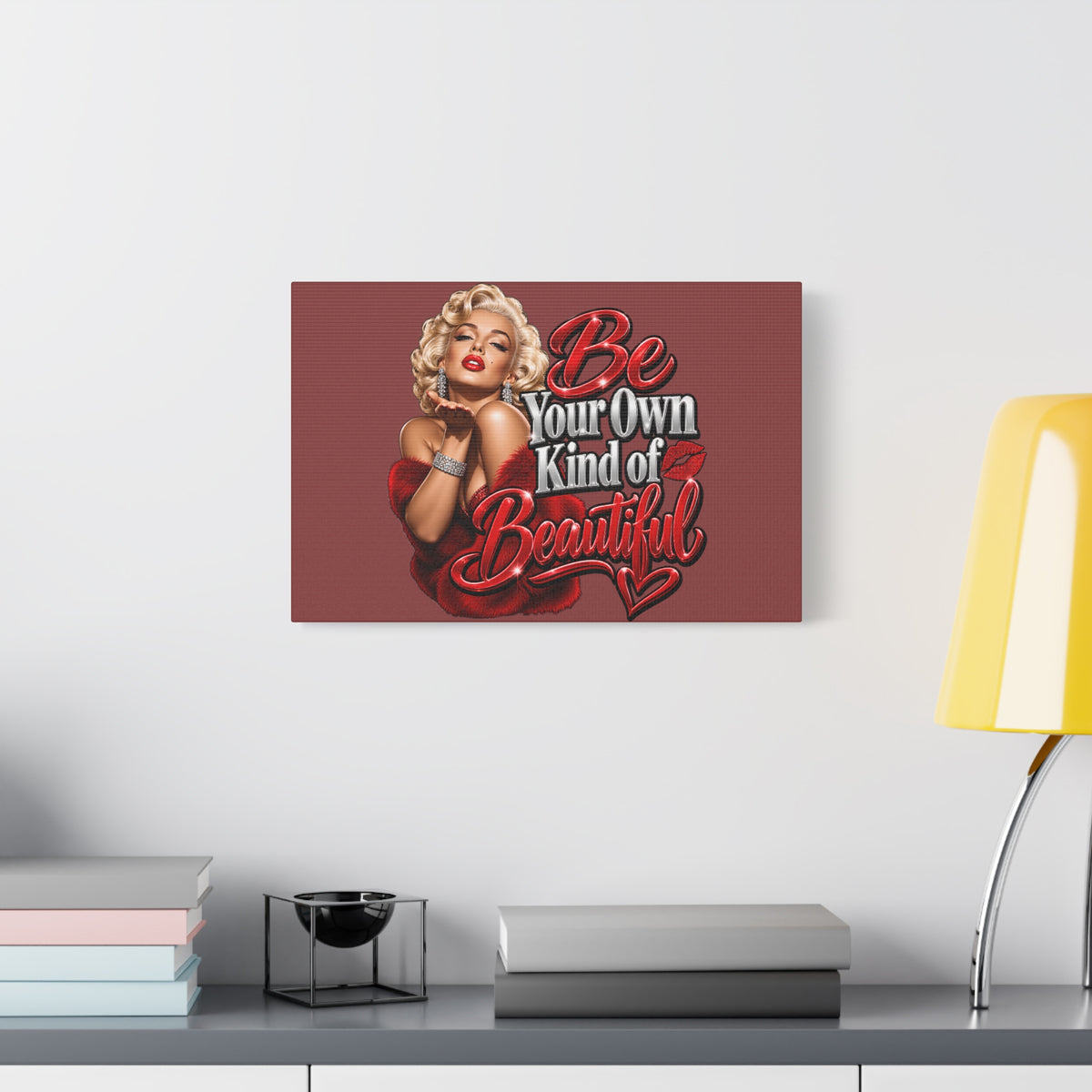 Be Your Own Kind of Beautiful Marilyn Monroe Canvas Wall Art