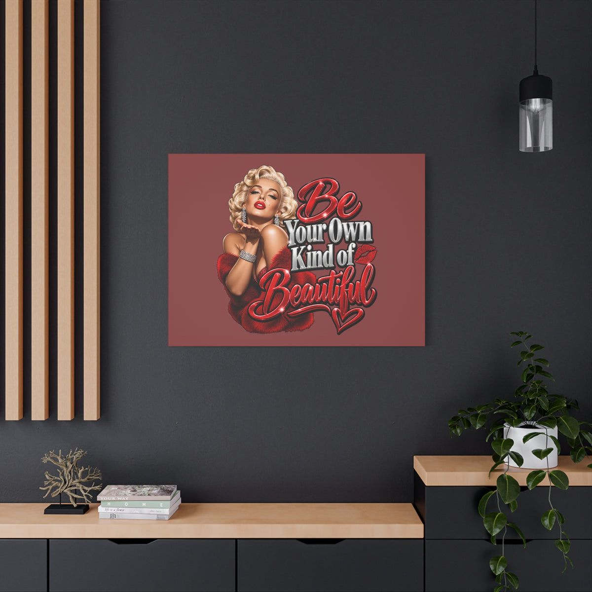 Be Your Own Kind of Beautiful Marilyn Monroe Canvas Wall Art