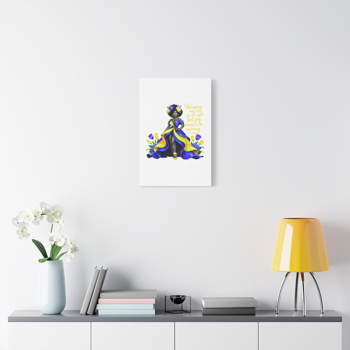 Joy Comes in the Morning Psalm 30:5 Canvas