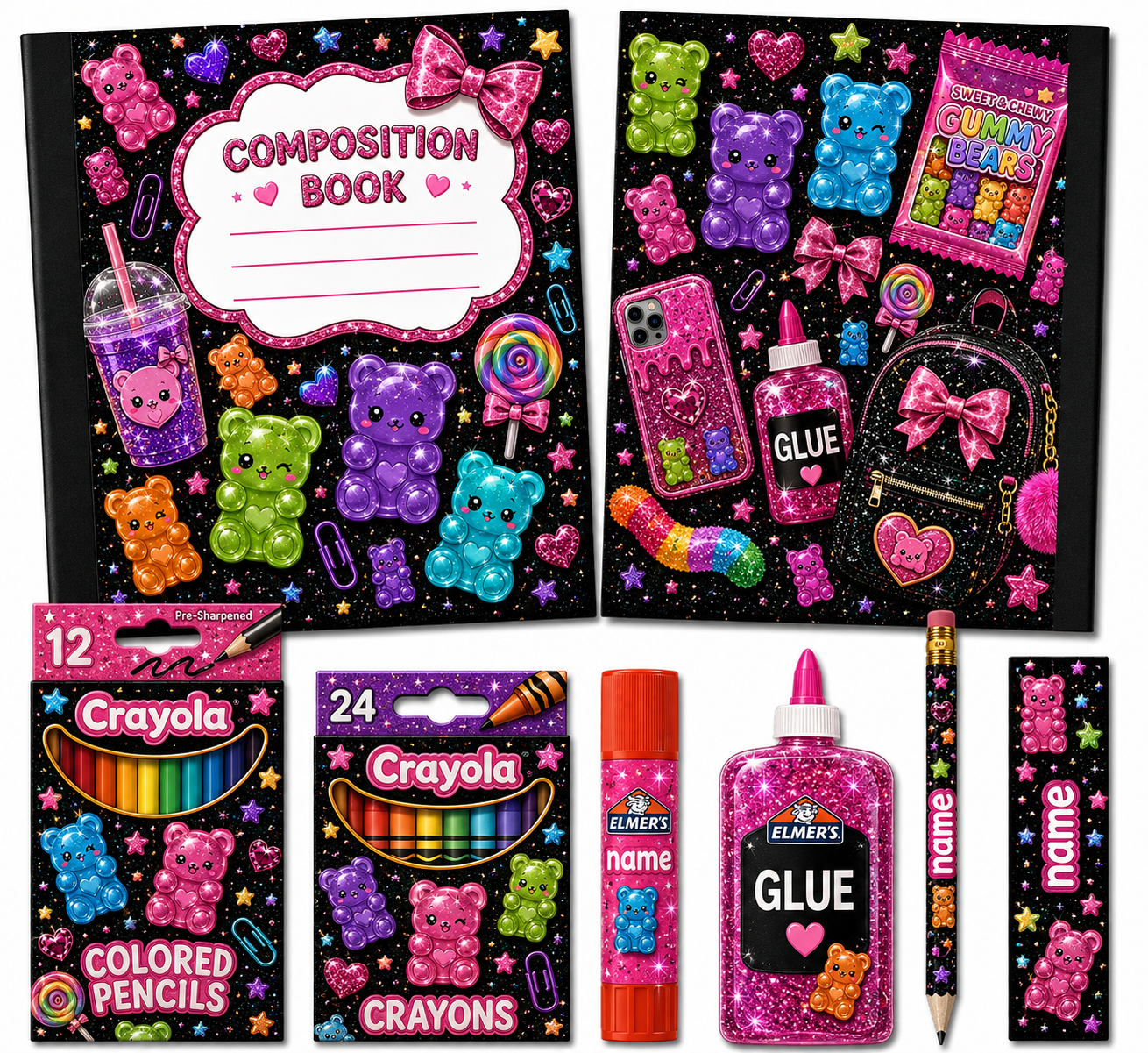Gummy Bear School Supply Bundle