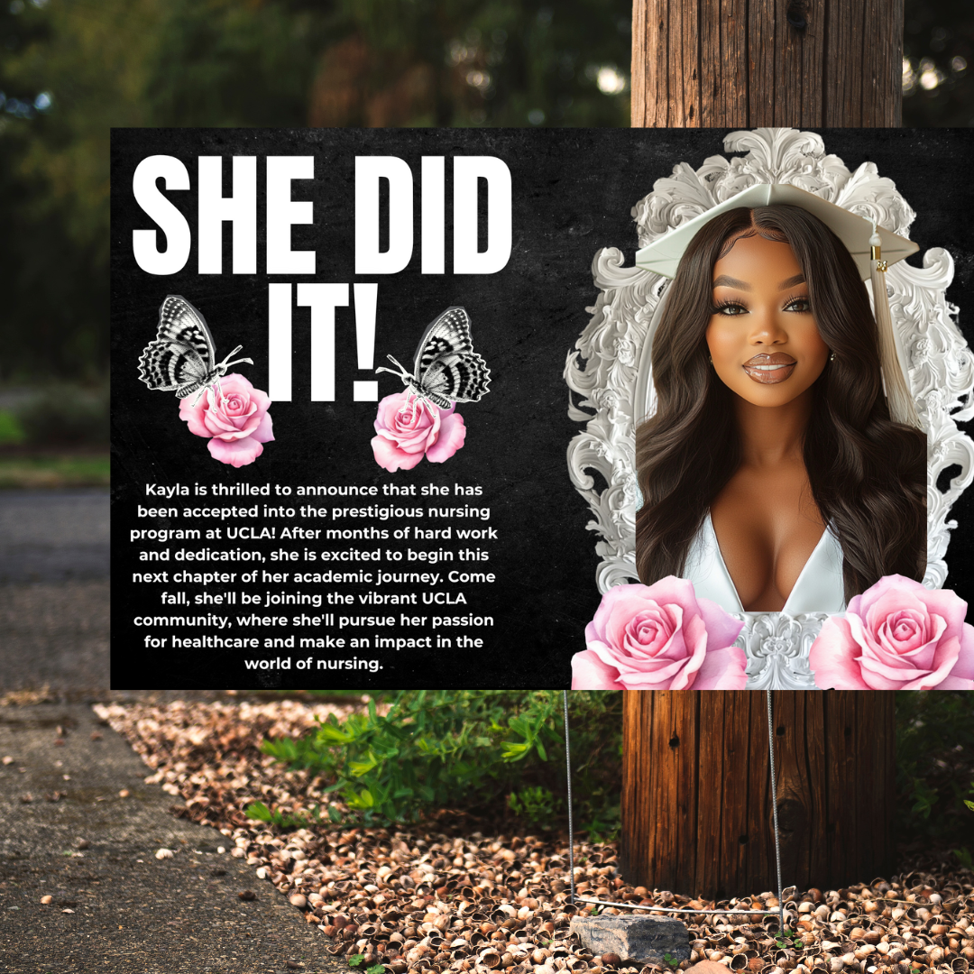 Graduate Yard sign