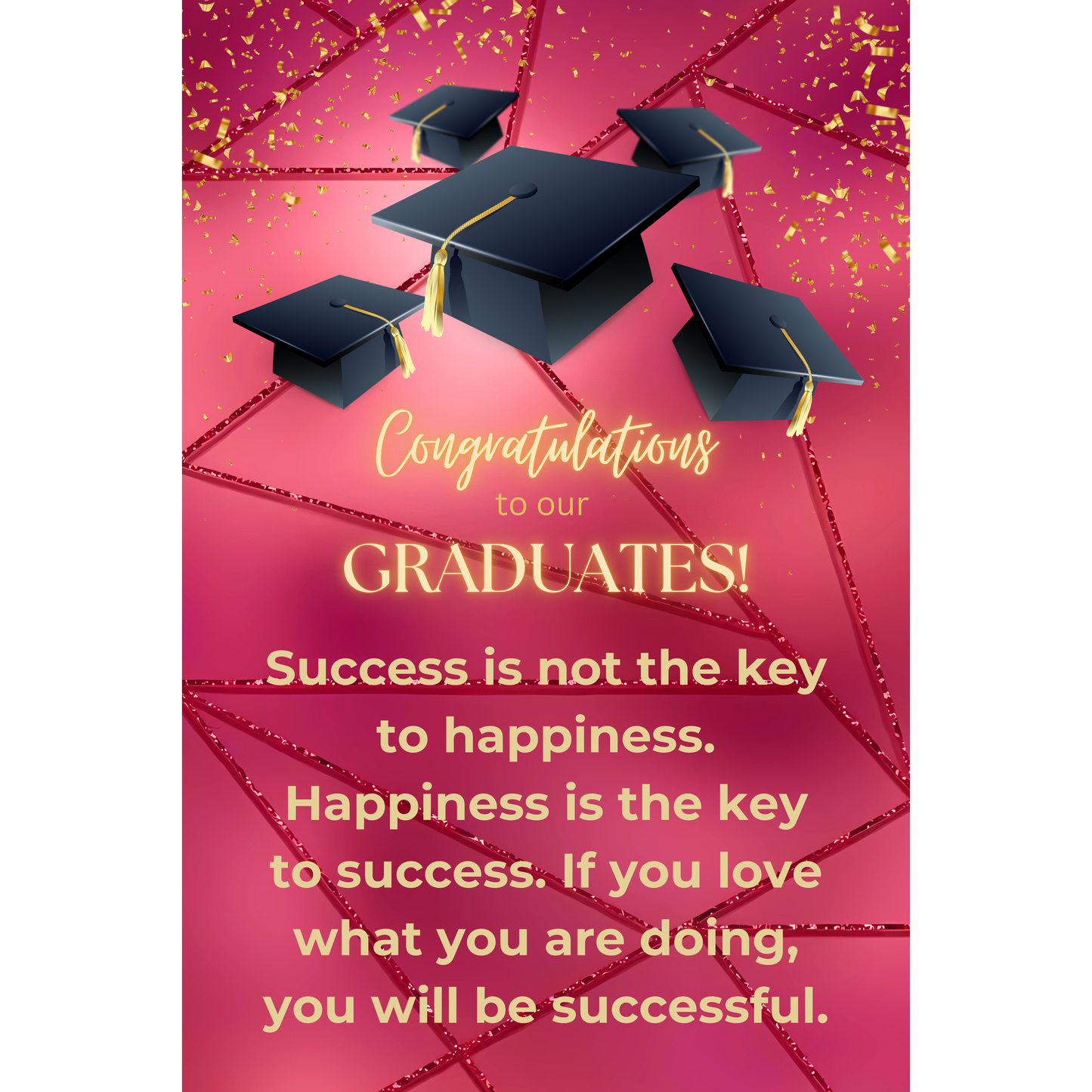 Jumbo 24x36 Graduation Card