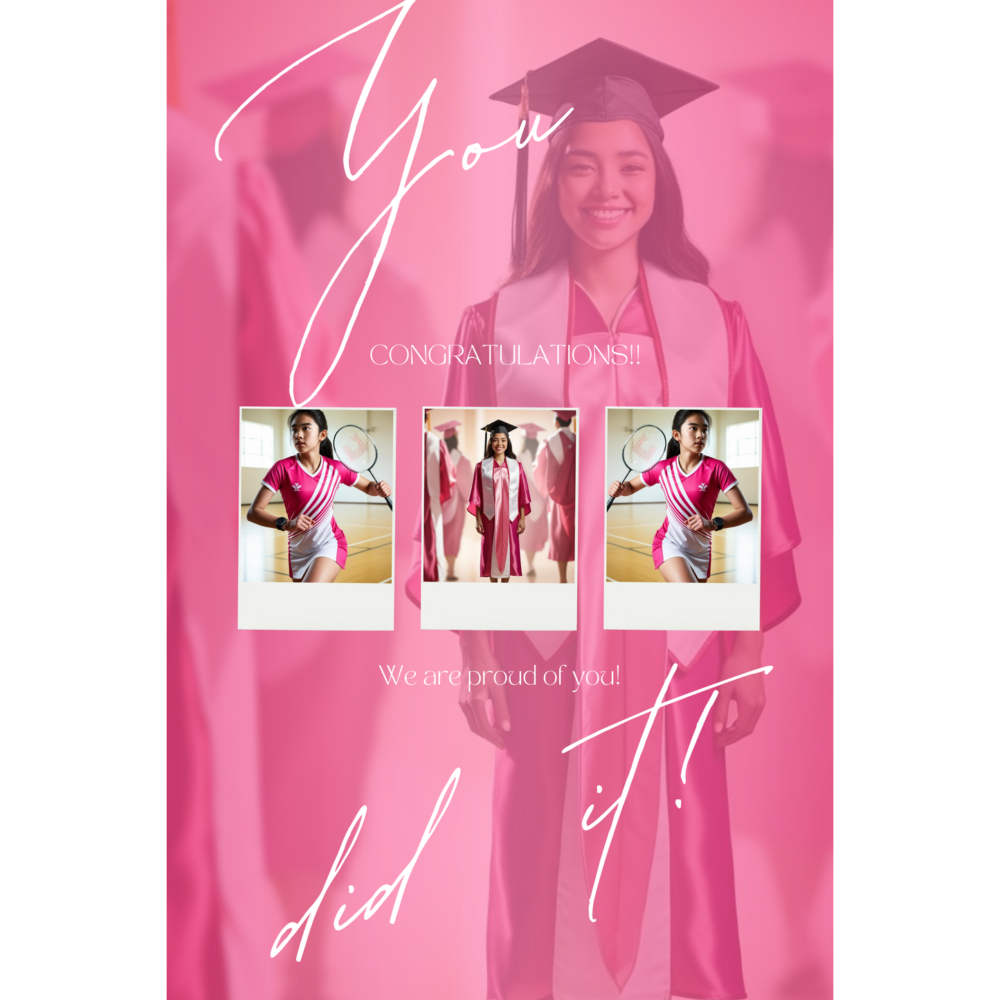 Jumbo 24x36 Graduation Card