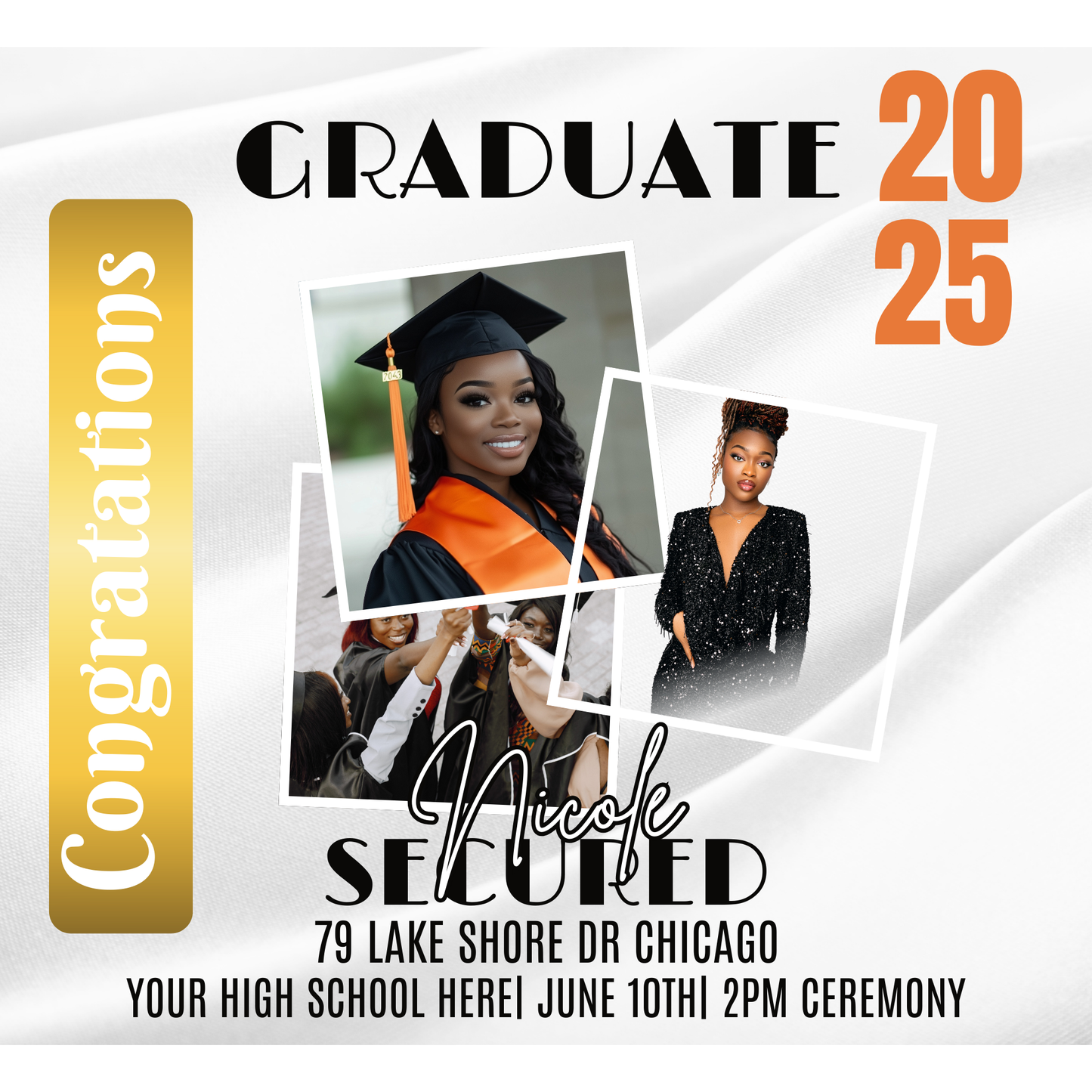 Graduation flyer design