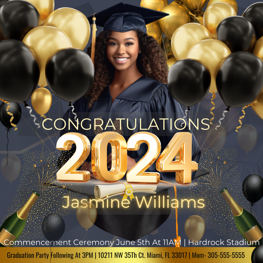 Graduation flyer design