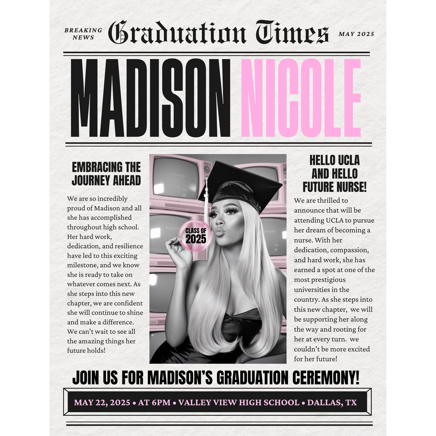 Graduation Newspaper