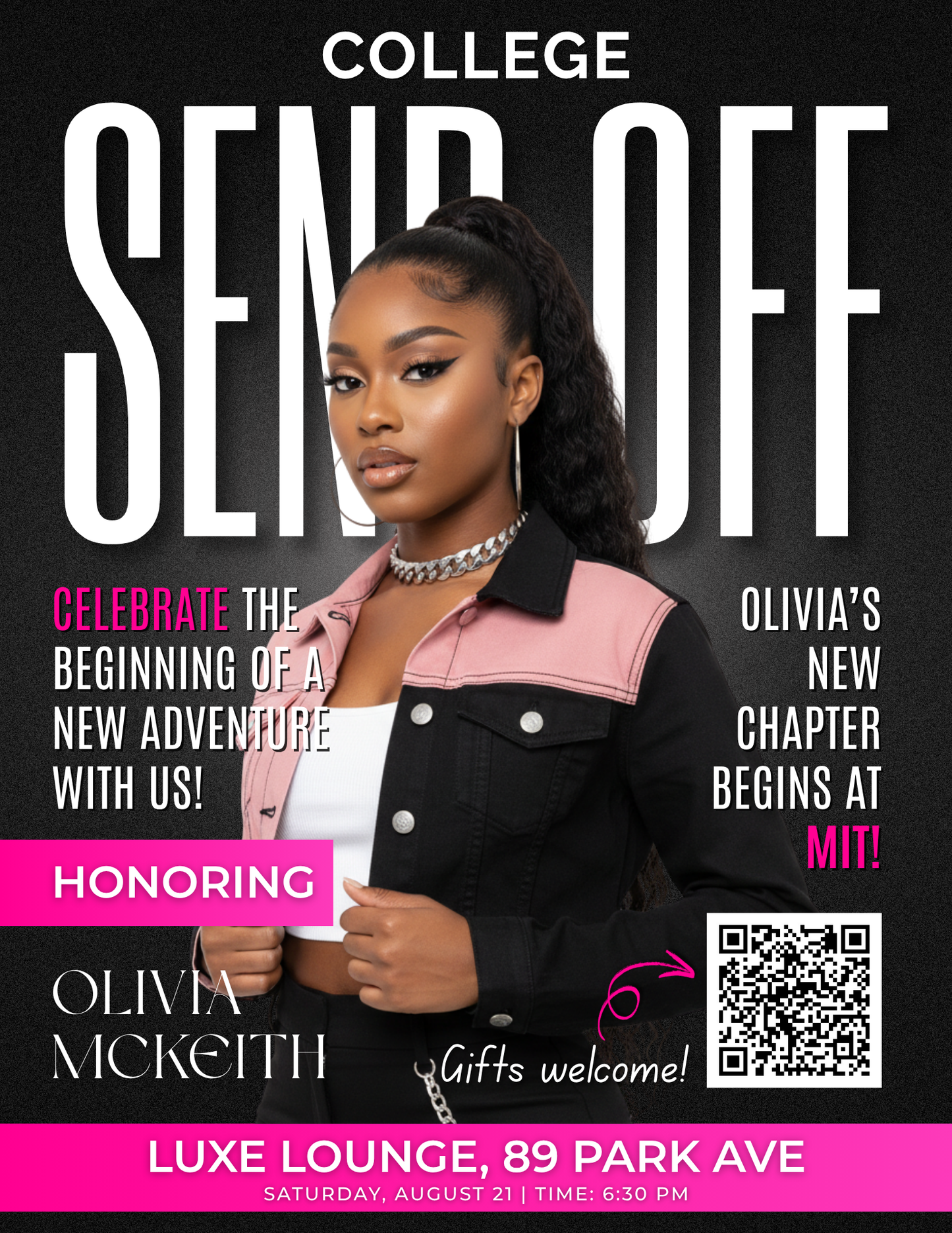College Send Off Flyer