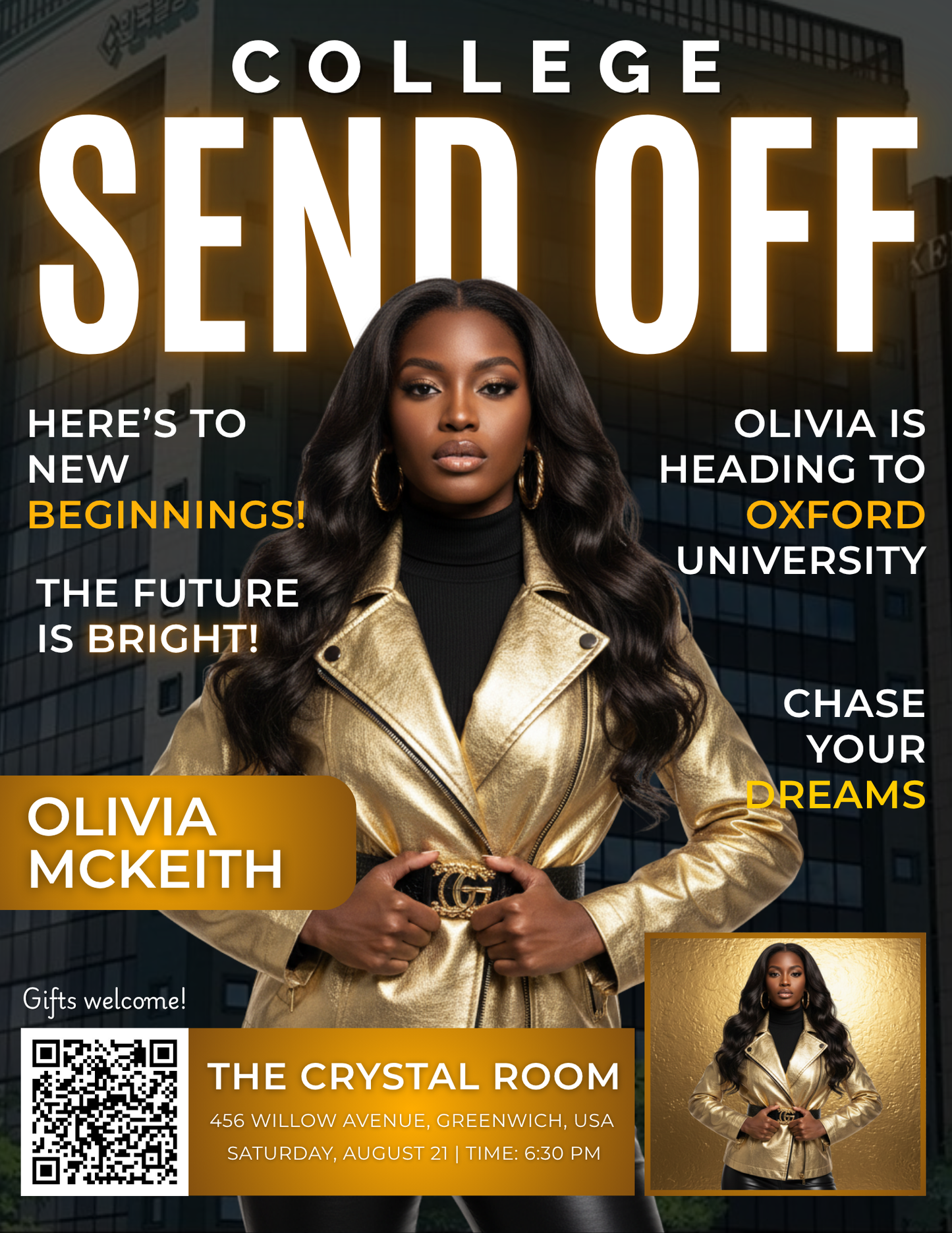 College Send Off Flyer