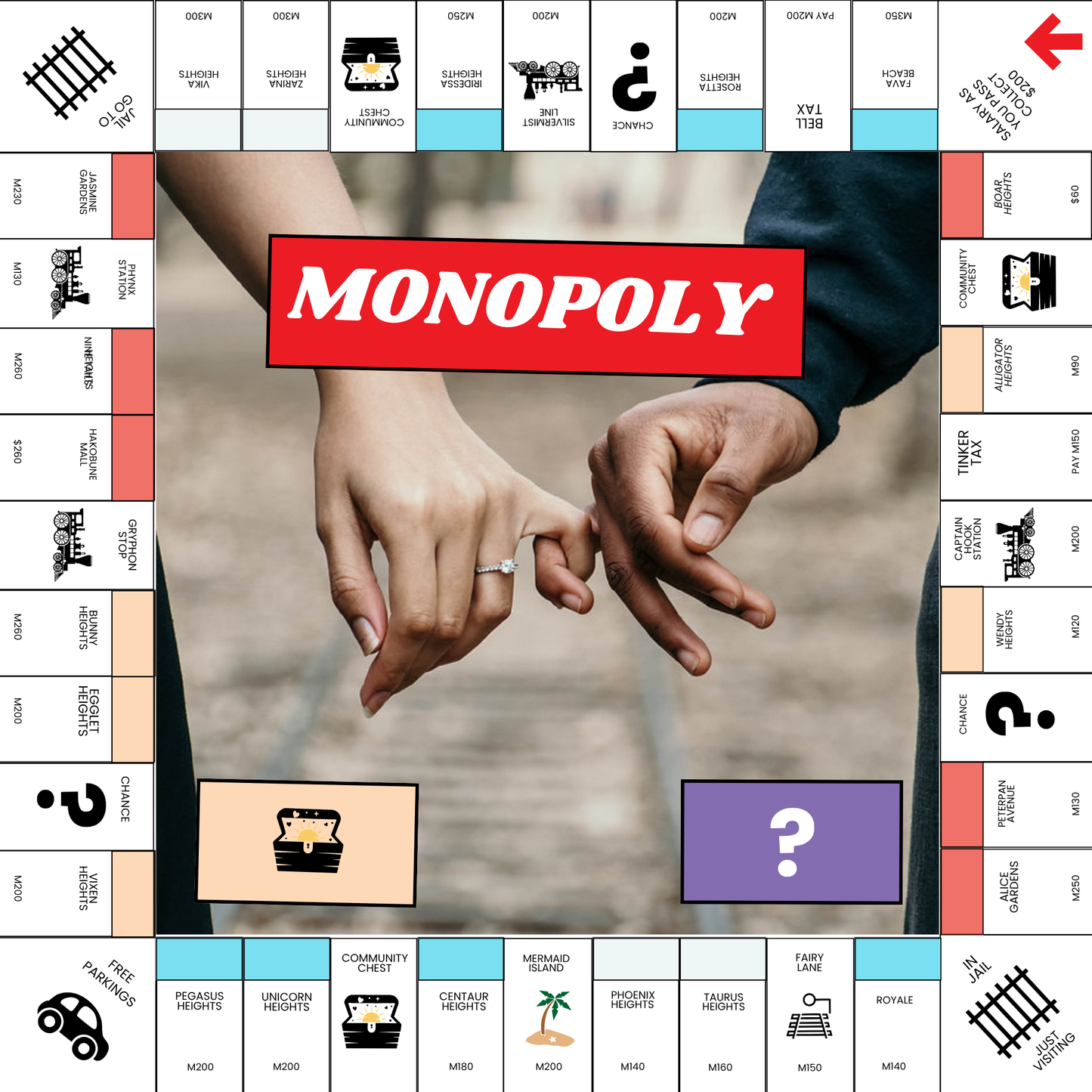 Monopoly Board Game Template