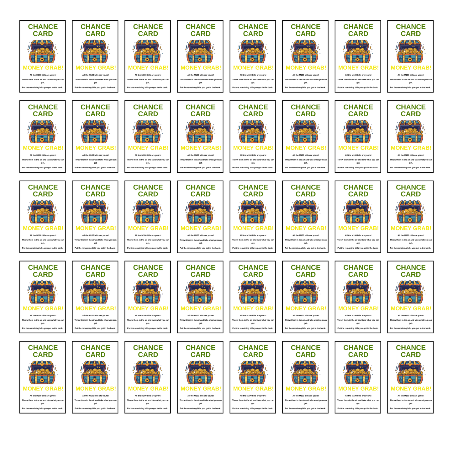 Monopoly Board Game Template