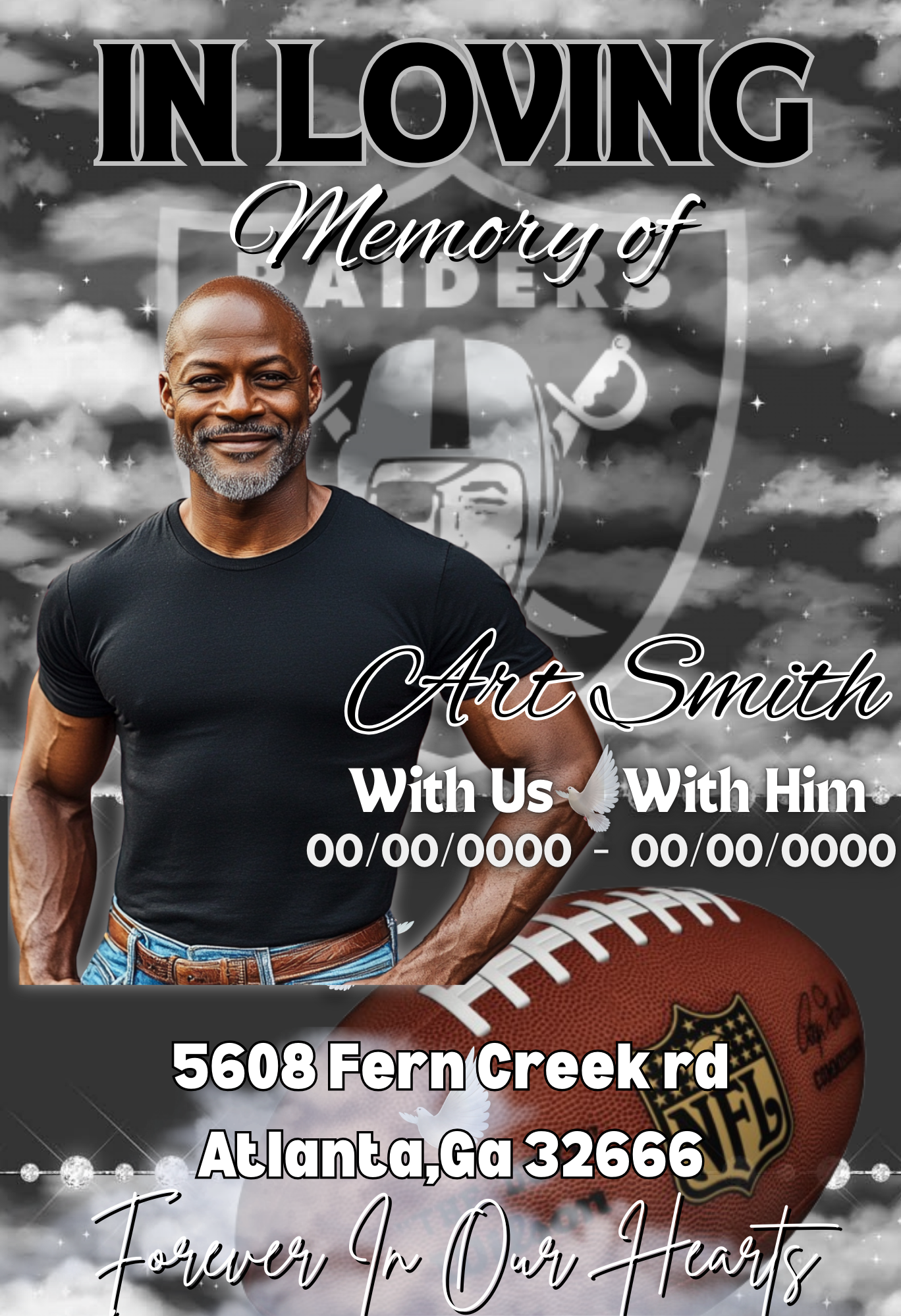 Funeral Announcement Flyer