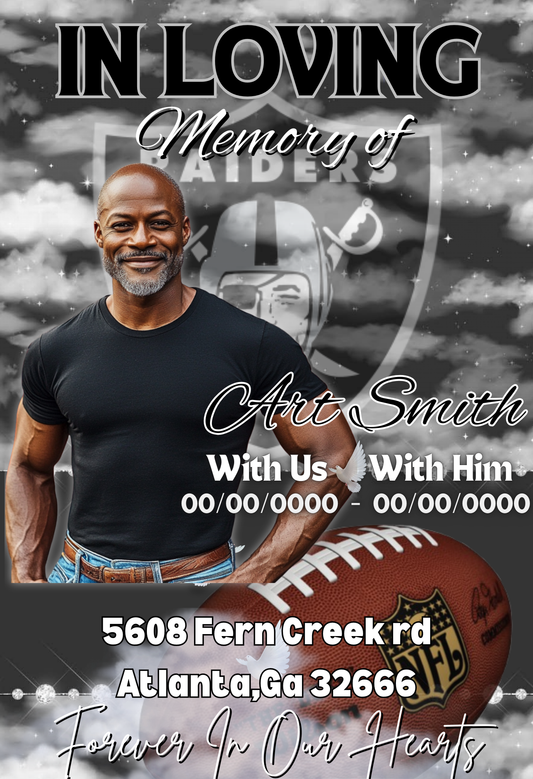 Funeral Announcement Flyer