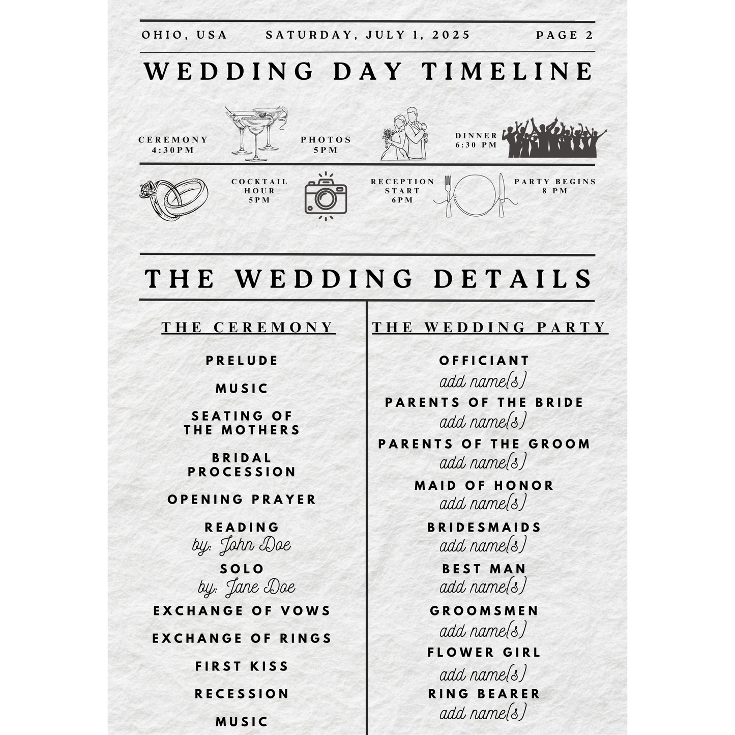 Couples Newspaper
