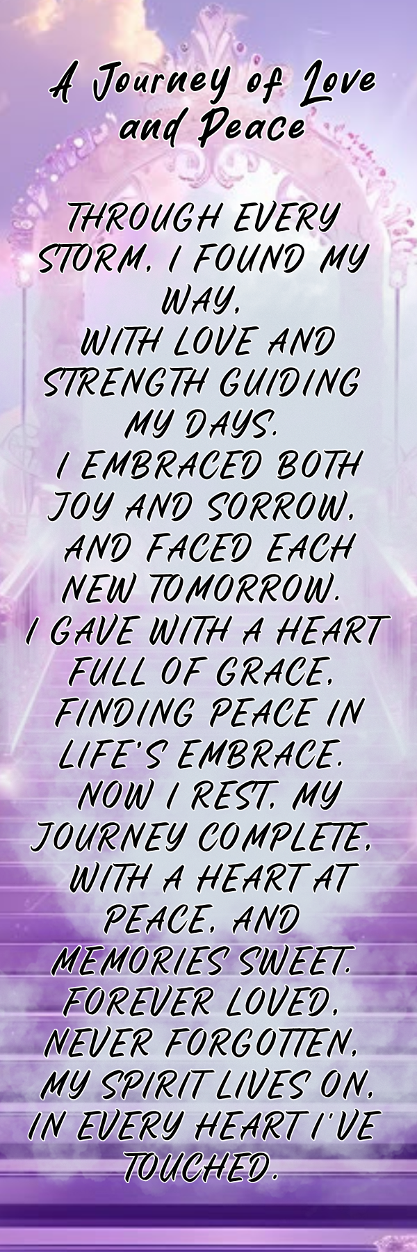 Memorial Bookmark