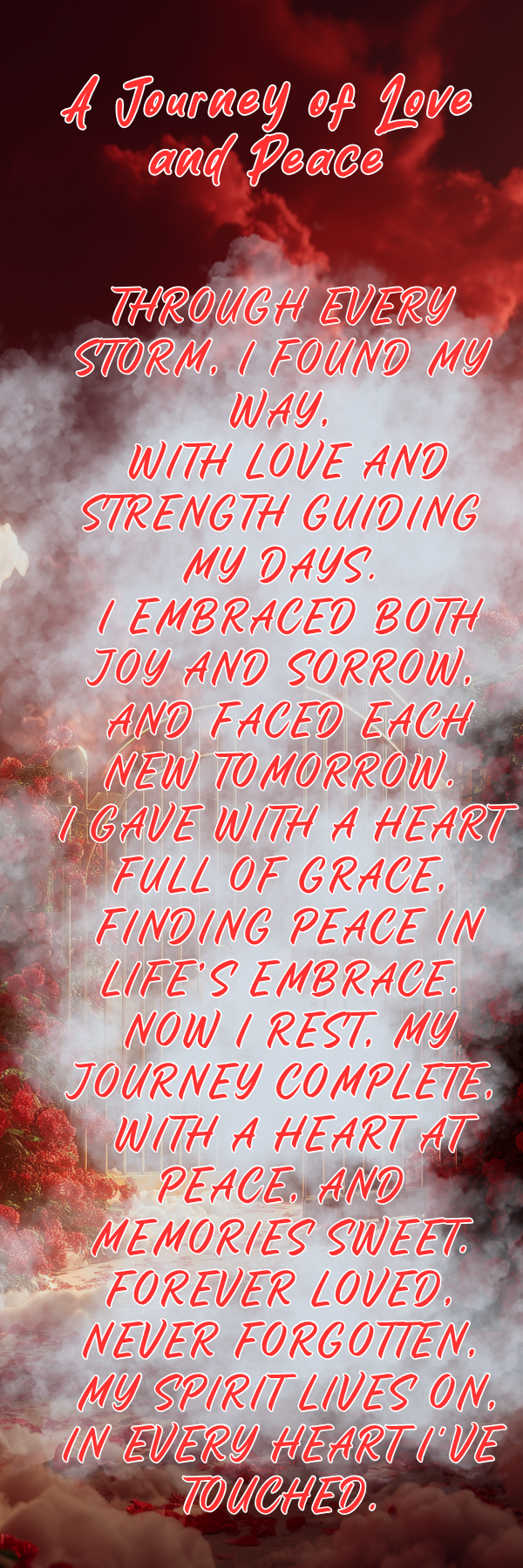 Memorial Bookmark