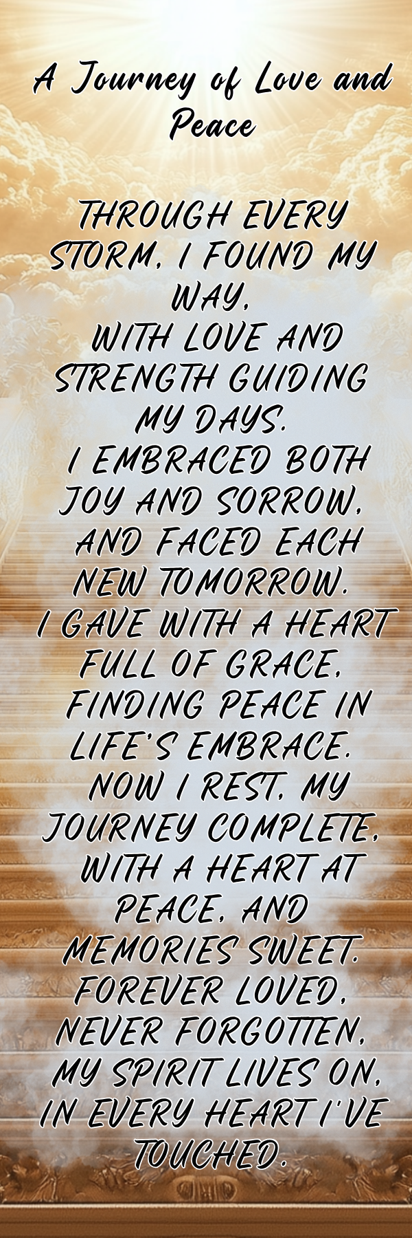 Memorial Bookmark