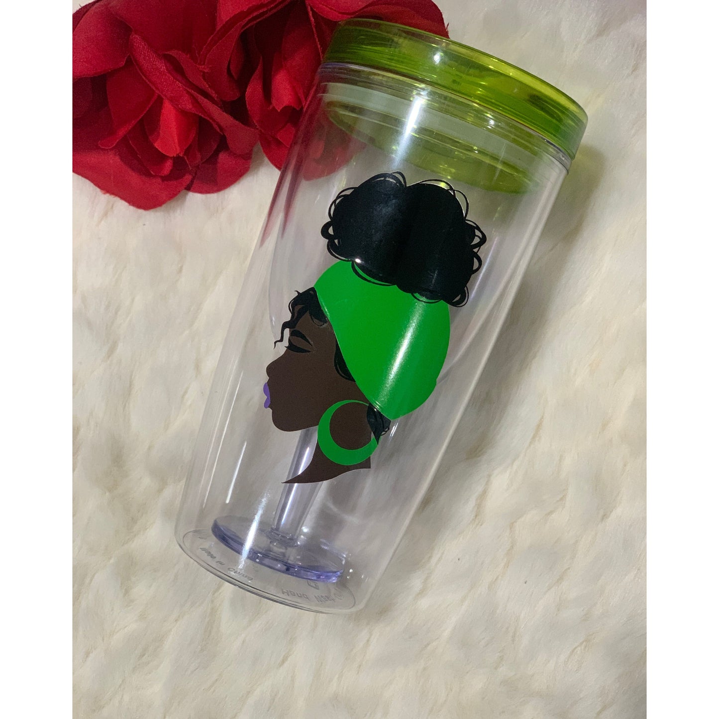 Curly puff wine tumbler