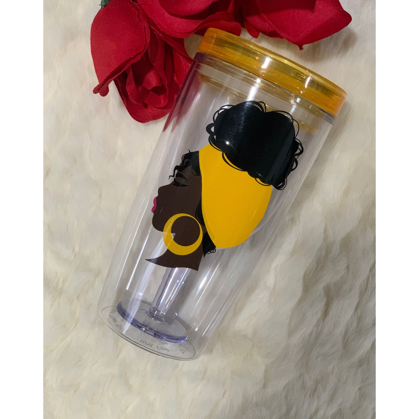 Curly puff wine tumbler