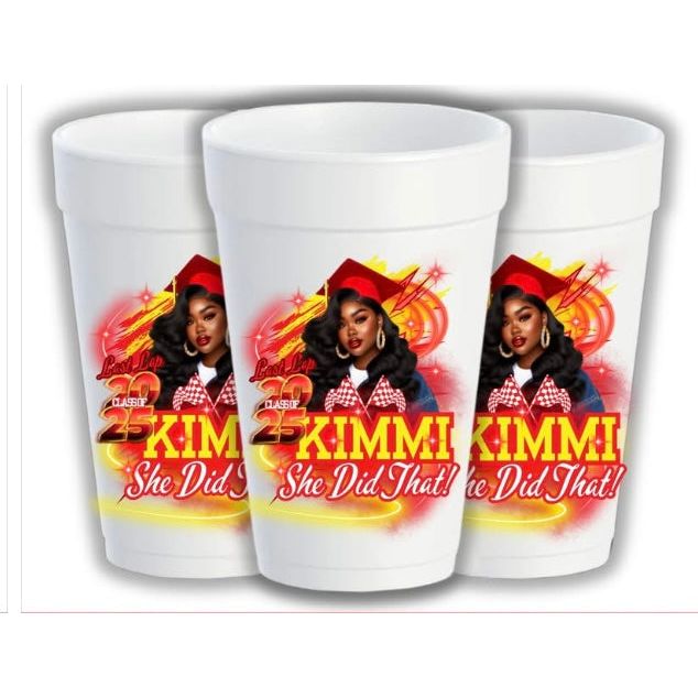 Personalized graduation cups