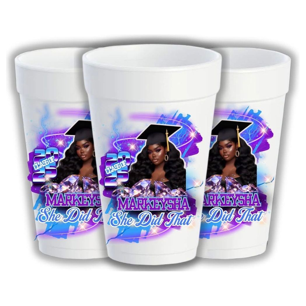 Personalized graduation cups