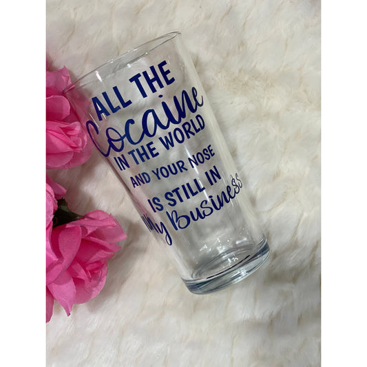 All The Cocaine tall glass
