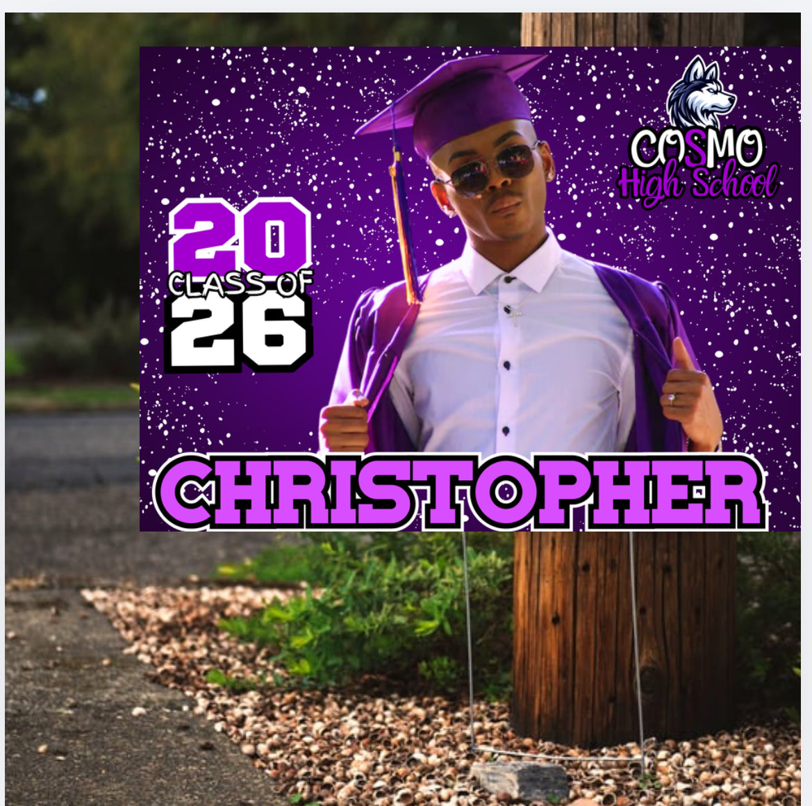 Graduate Yard sign
