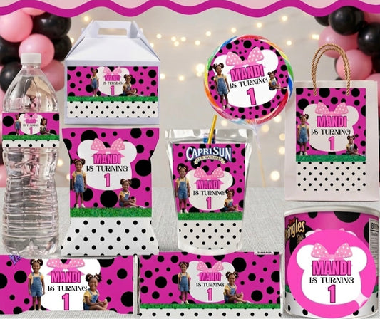 Pink Polka Dots Party Favor