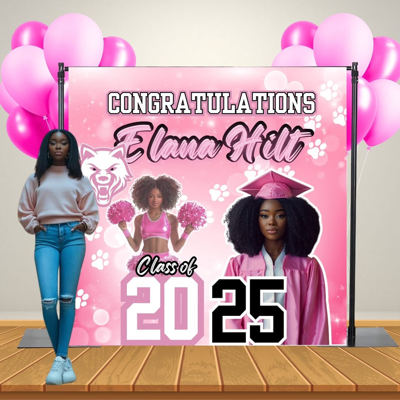 graduation back drop