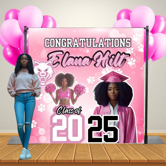 graduation back drop