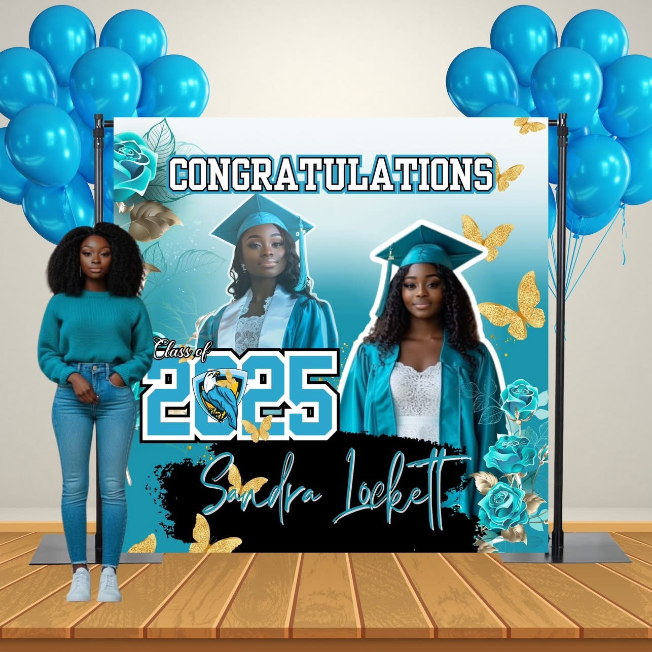 graduation back drop