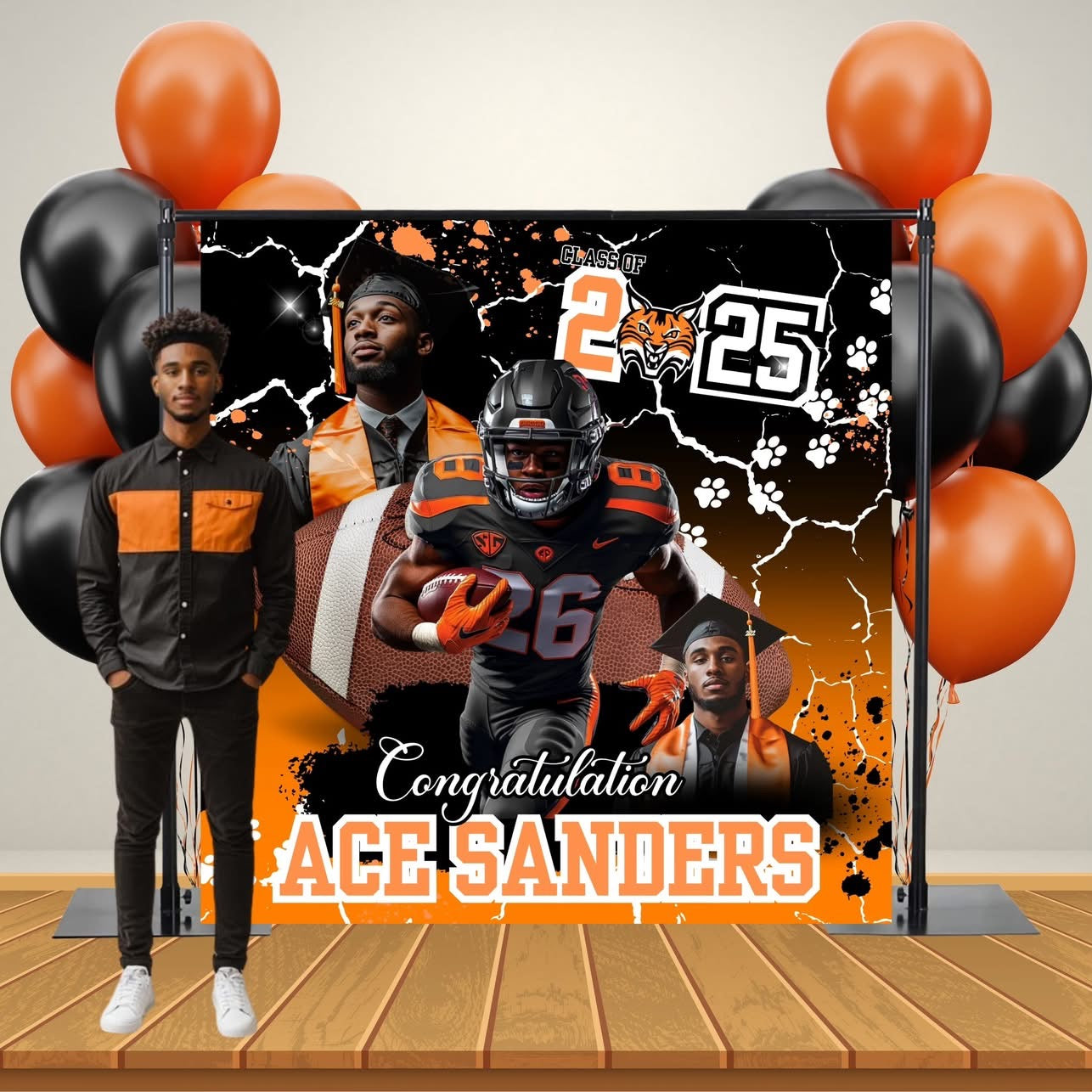 graduation back drop