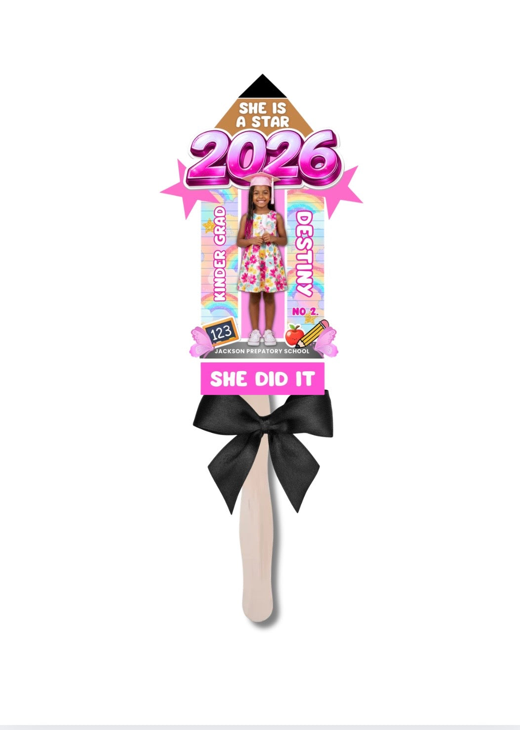 Kid’s Pencil Graduation Fan